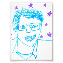 James Franco with Glasses Print Photographic Print