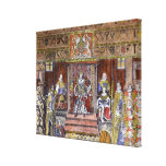 James I of England  at Court, Canvas Print
