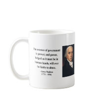 James Madison Quote 5b Mugs