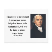 James Madison Quote 5b Postcard
