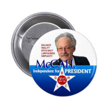 James McCall for president 2012 Pin