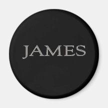 James Personalized Name Fridge Magnet