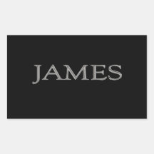 James Personalized Name Sticker