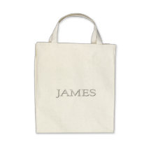 James Personalized Name Tote Bag