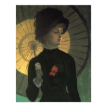 James Tissot Newton Parasol Invitations