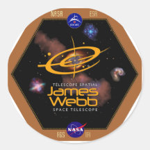 James Webb Space Telescope NASA Patch Round Stickers