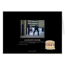 Jammed Door Greeting Card