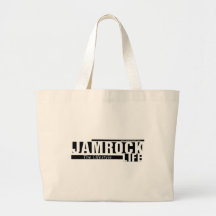 Jamrock Life - Jumbo Tote Canvas Bags