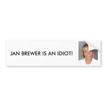 Jan Brewer is an idiot Bumper Sticker