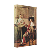 Jan Miense Molenaer - Making Music / pair Gallery Wrap Canvas