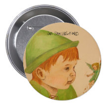 Jan Shackelford Button Pin Peter Pan