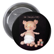 Jan Shackelford Piglet Button