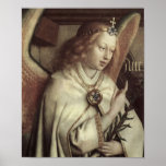 Jan van Eyck Angel, Genter Altar Fine Vintage Posters