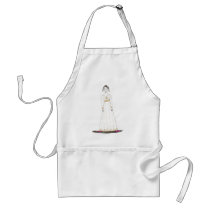 Jane Austen Creepy Gold Apron