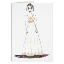 Jane Austen Creepy Gold Card