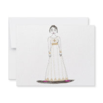 Jane Austen Creepy Gold Personalized Announcement