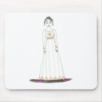 Jane Austen Creepy Gold Mousepad