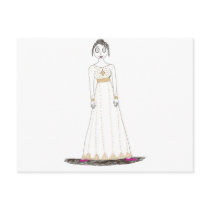 Jane Austen Creepy Gold Post Cards
