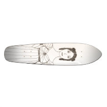 Jane Austen Girl Skateboard