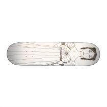 Jane Austen Girl Skateboard