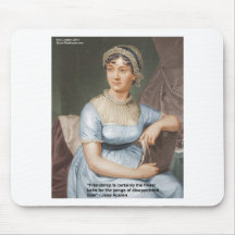 Jane Austen Love Finest Balm Quote Cards & Gifts Mouse Pads