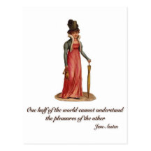 Jane Austen on Misunderstanding Postcard