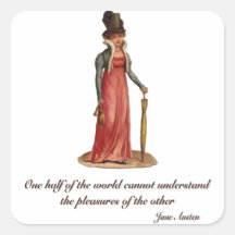 Jane Austen on Misunderstanding Sticker