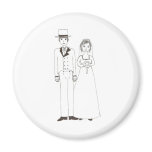 Jane Austen Wedding Refrigerator Magnet