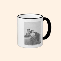 Jane Bernoudi and her horse mugs