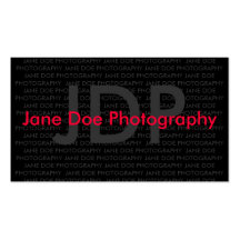 JANE DOE PHOTOGRAPHY BUSINESS CARD TEMPLATE