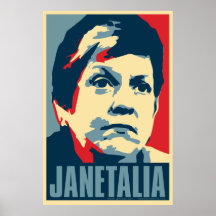 Janet Napolitano  "Janetalia" Obama Parody Poster