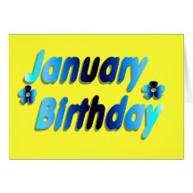January Birthday 5 Cards