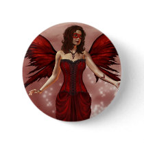 January Birthstone Fairy Button