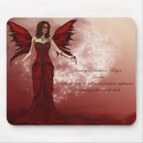January Birthstone Fairy Mousepad