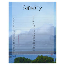 January Calendar Custom Flyer