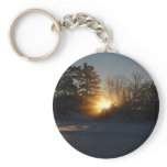 January Sunrise Light Rays Keychain