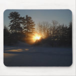 January Sunrise Light Rays mousepads