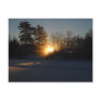 January Sunrise Light Rays Postcards