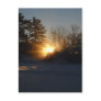 January Sunrise Light Rays Postcards