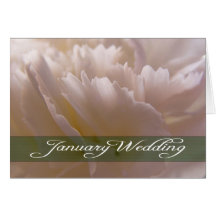 January Wedding Card