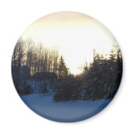 January Winter Morning Refrigerator Magnets