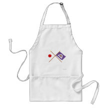 Japan and Yamanashi Crossed Flags Aprons