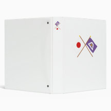 Japan and Yamanashi Crossed Flags Vinyl Binder
