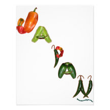 Japan Chili Peppers Personalized Invite