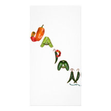 Japan Chili Peppers Photo Card