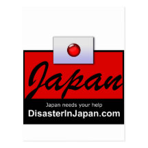Japan Disasters Post Card