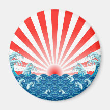 Japan Flag - NIPPON Fridge Magnets