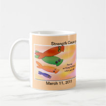 Japan Flying Fish Kites Mug - earthquake relief