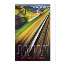 Japan, Japanese Govt Railway Poster 2 Post Card