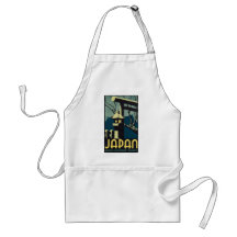 Japan, Japanese Govt Railways Travel Poster Aprons